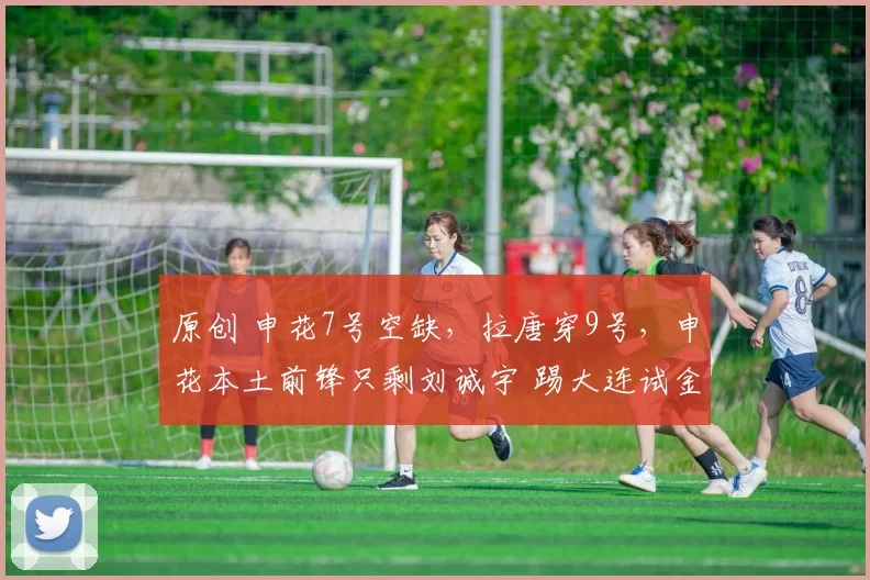 原创 申花7号空缺，拉唐穿9号，申花本土前锋只剩刘诚宇 踢大连试金433